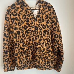 No Boundaries Tan and Black Fleece Jacket